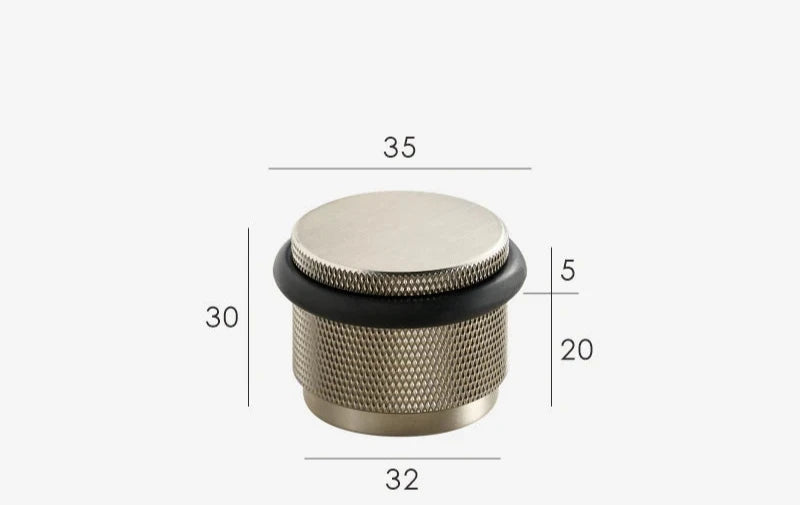 Butoir de porte chromé