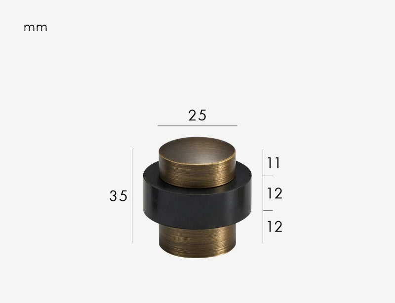 Butoir de porte classique Bronze brossé