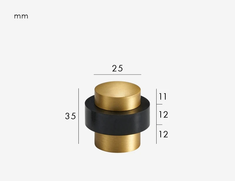 Butoir de porte classique Or brossé