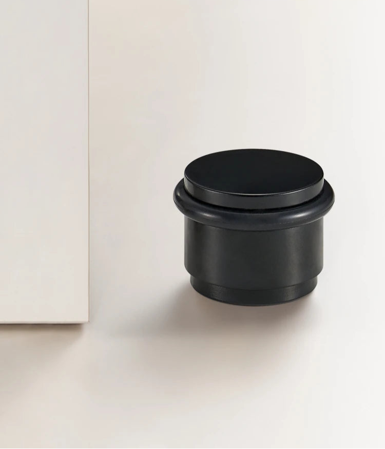 Smooth door stop Black