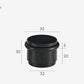 Smooth door stop Black