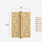 Rectangular furniture hinge