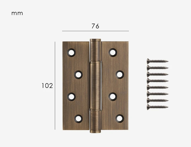 Rectangular furniture hinge