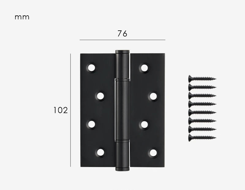 Rectangular furniture hinge