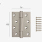 Rectangular furniture hinge