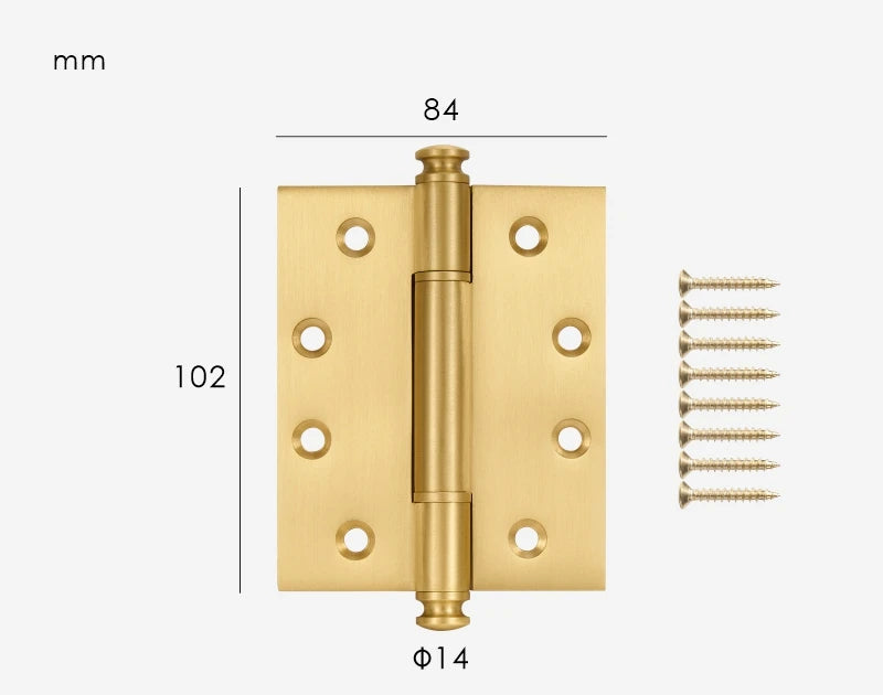Charnière pour porte de meuble Or brossé
