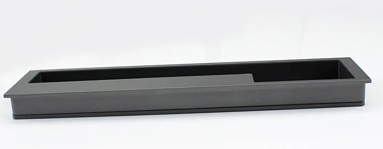 Poignée de porte coulissante encastrée gris