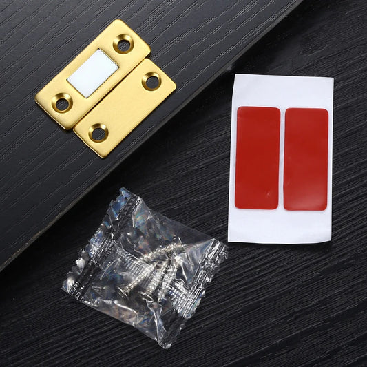 Aimant pour porte battante ou coulissante Or brossé