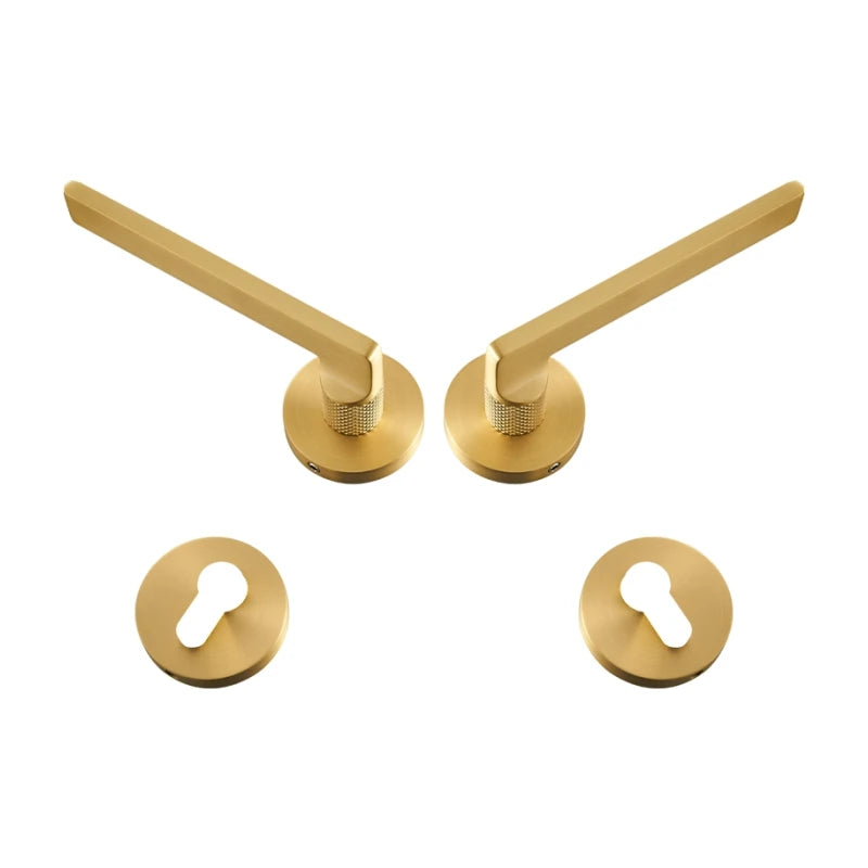 Poignée de Porte à Col Moleté Design Graphique et Contemporain