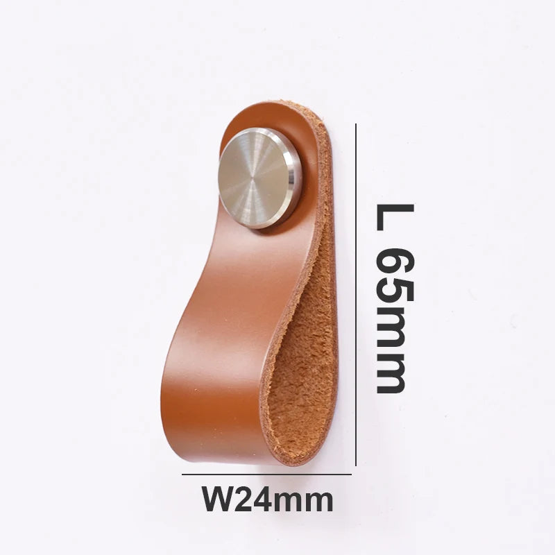 Poignée en cuir meuble de cuisine armoire