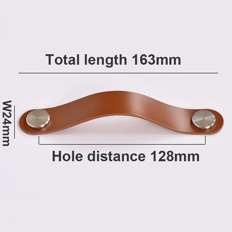 Poignée en cuir meuble de cuisine armoire