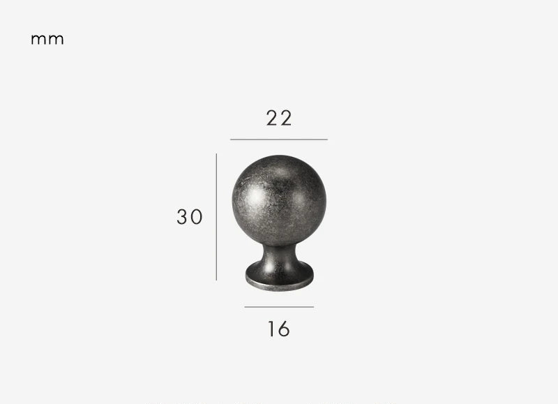 Poignée de Meuble Antique Gris béton