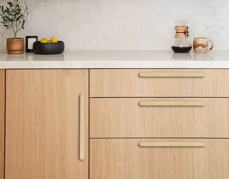 Poignée de porte dorée