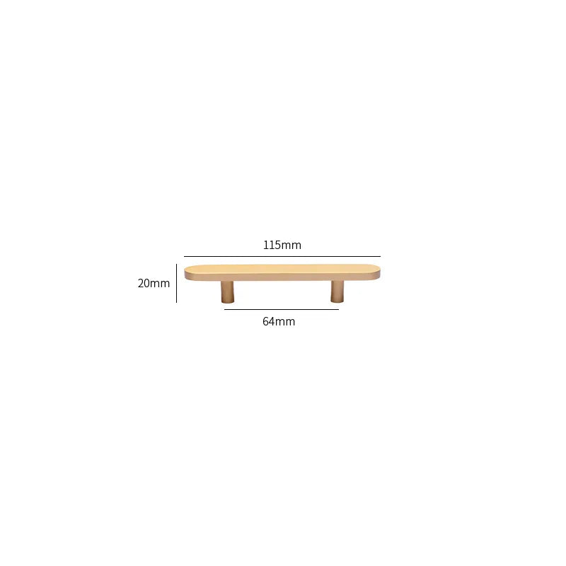 Poignée de porte dorée