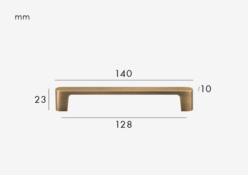 Poignée de Meuble Moderne Bronze Brossé