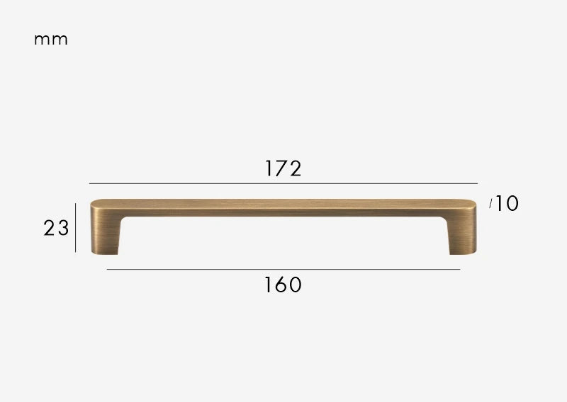 Poignée de Meuble Moderne Bronze Brossé