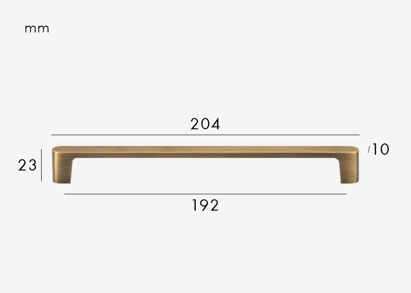 Poignée de Meuble Moderne Bronze Brossé