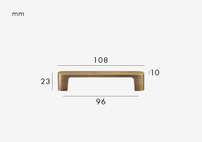 Poignée de Meuble Moderne Bronze Brossé