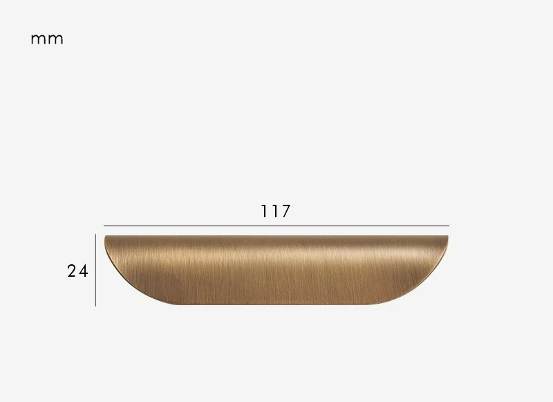 Poignée de Meuble Salle de Bain & Cuisine Bronze Brossé