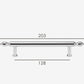 Classic Chrome furniture handle