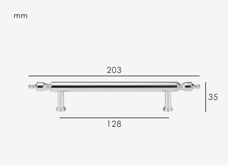 Poignée de Meuble classique Chrome