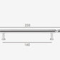 Classic Chrome furniture handle