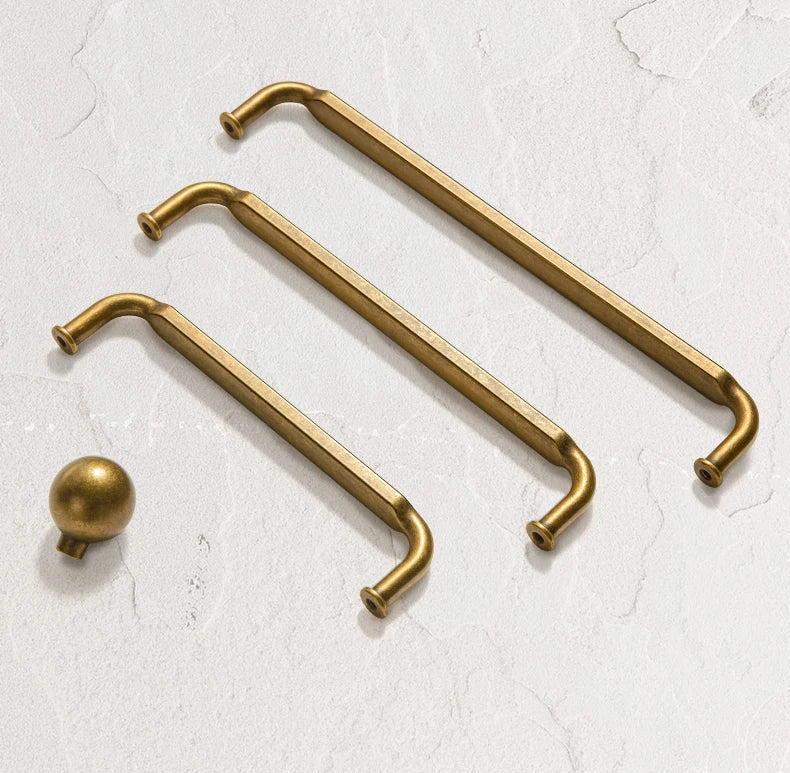 Poignée de meuble cuisine couleur or