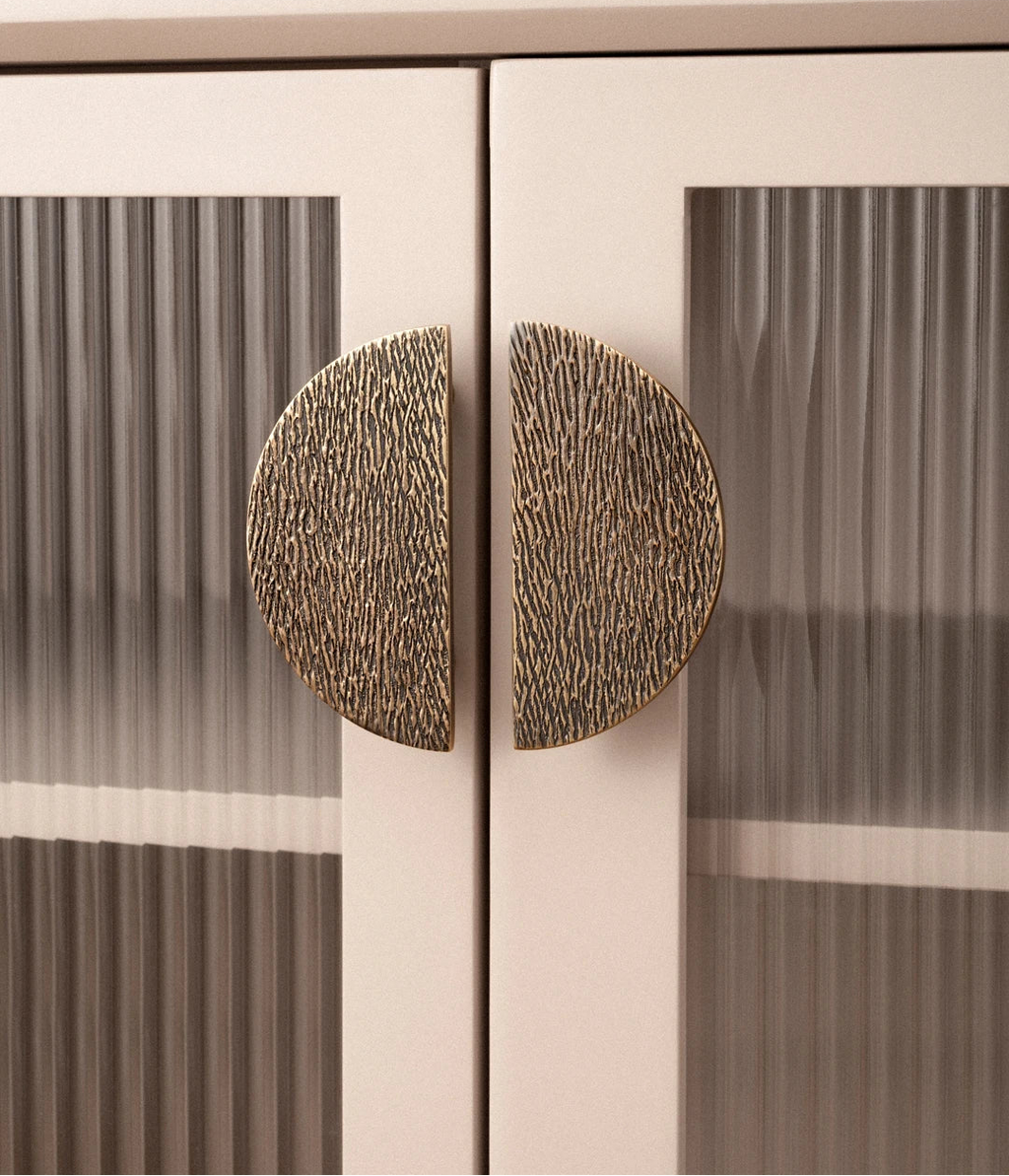 Poignée de Meuble demi-lune Bronze