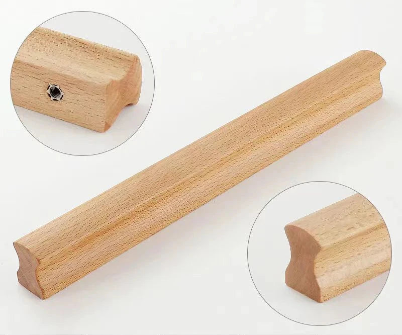 Poignée de tiroir de meuble en bois