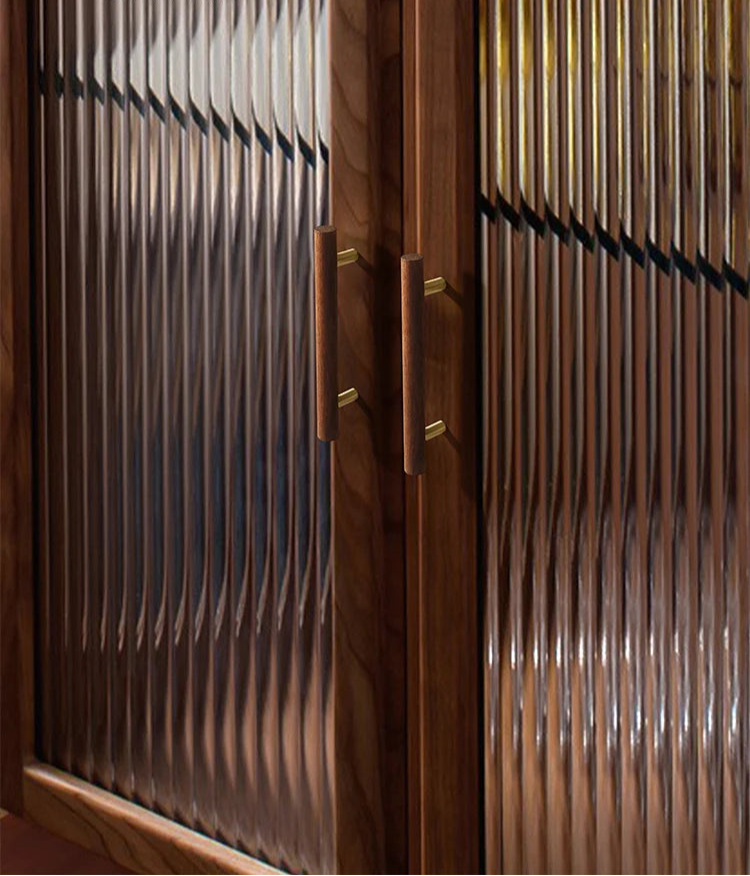 Poignée de Meuble en Bois de Noyer