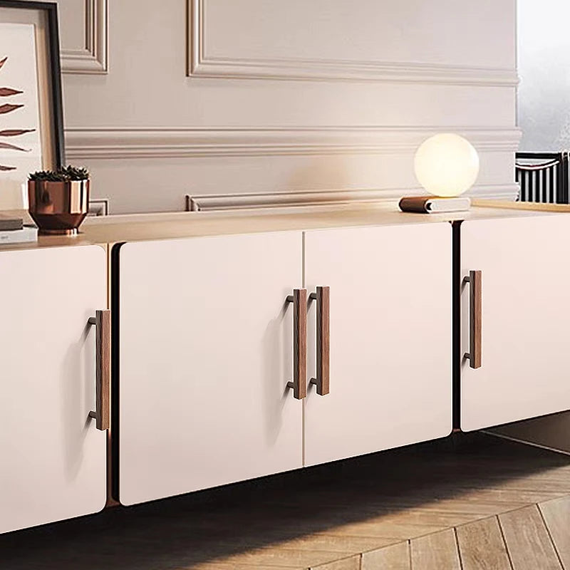 Poignée de Meuble en Bois de noyer & Gris anthracite