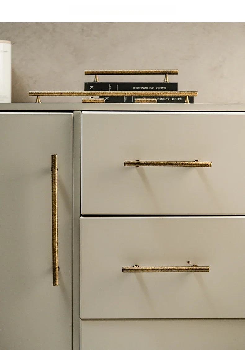Solid brass cabinet handle