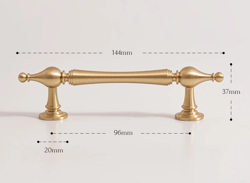 Poignée de Meuble en Laiton Style Oriental