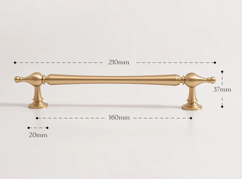 Poignée de Meuble en Laiton Style Oriental