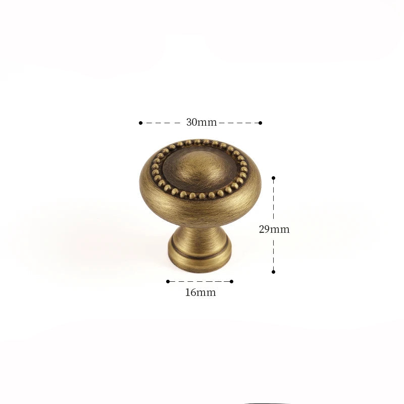 Poignée de Meuble en Laiton Vintage bouton 31mm
