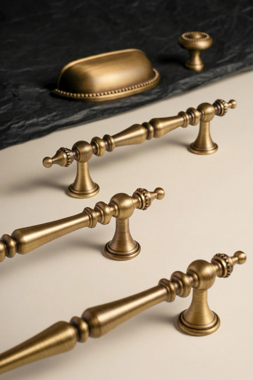 Vintage Brass Furniture Handle 