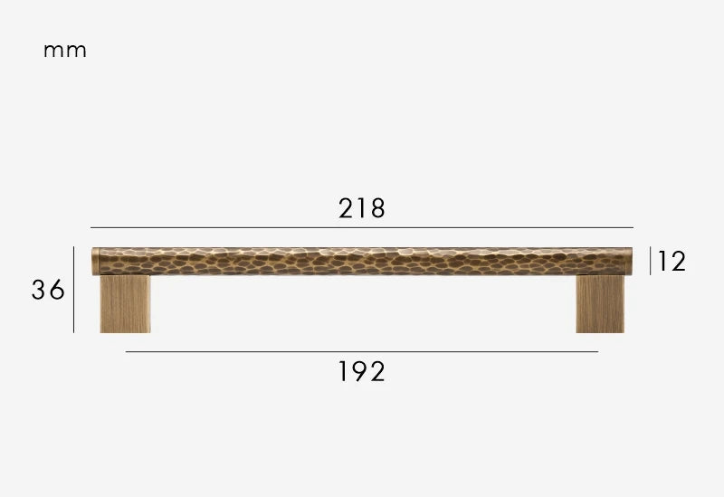 Hammered Bronze furniture handle