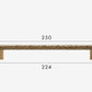 Hammered Bronze furniture handle