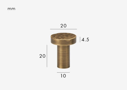 Hammered Bronze furniture handle