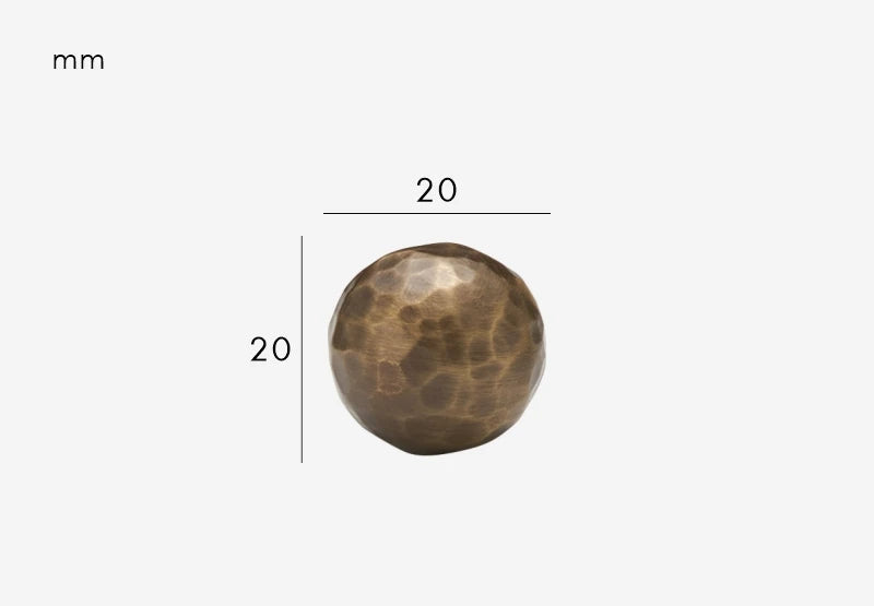 Hammered Bronze furniture handle