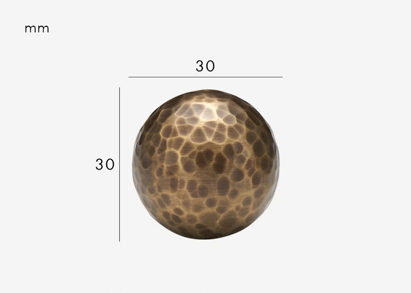 Hammered Bronze furniture handle