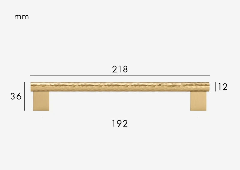 Poignée de Meuble martelée Doré