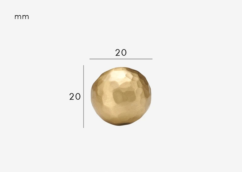 Poignée de Meuble martelée Doré