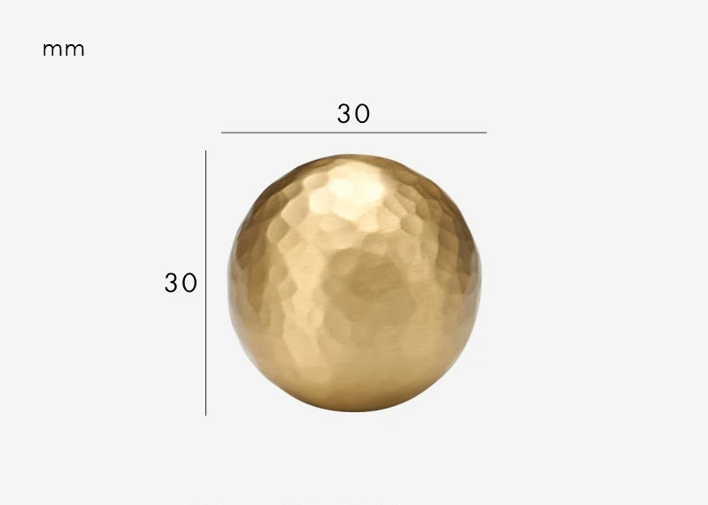 Poignée de Meuble martelée Doré