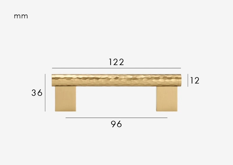 Poignée de Meuble martelée Doré