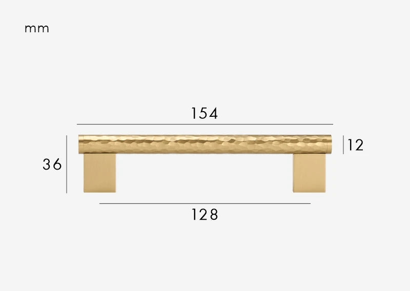 Poignée de Meuble martelée Doré
