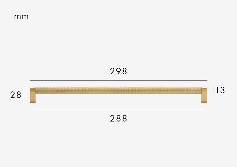 Poignée de Meuble martelée Or Brossé