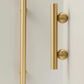 Brushed gold round leg furniture handle