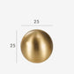 Brushed gold round leg furniture handle