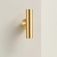 Brushed gold round leg furniture handle